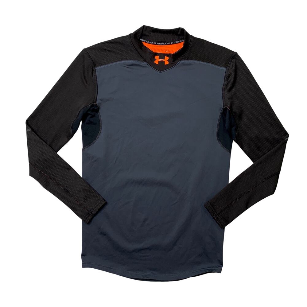 Under Armour Compression Shirt Men L Large ColdGear Long Sleeve Outdoor Training